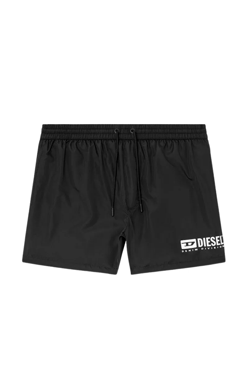 DIESEL Μαγιό KEN-37-D-BOX BOXER-SHORTS - BLACK-S26A175830AFBA-BLACK