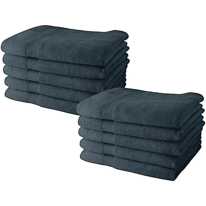 Πετσέτες και γάντια μπάνιου Today Serviettes de toilette en coton denim 10 pièces