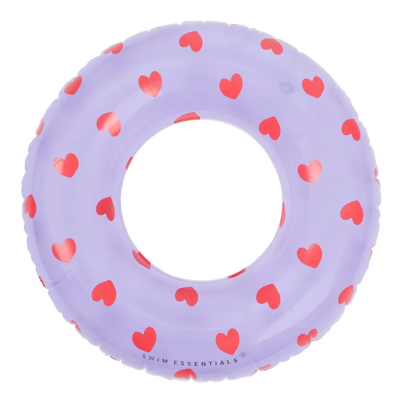 Swim Essentials: Σωσίβιο ⌀90εκ. για παιδιά από 6+ ετών - "Μωβ Heart"