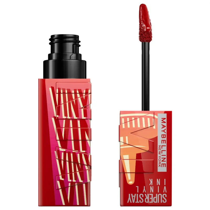 Maybelline Superstay Vinyl Ink Υγρό Κραγιόν με Vinyl Τελείωμα για Χείλη με Έντονο Χρώμα & Διάρκεια 4.2ml - 200 Salsa