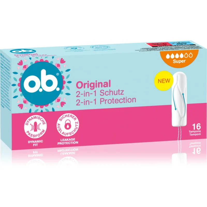 o.b. Original Super ταμπόν για βαριά έμμηνο ρύση 16 τμχ