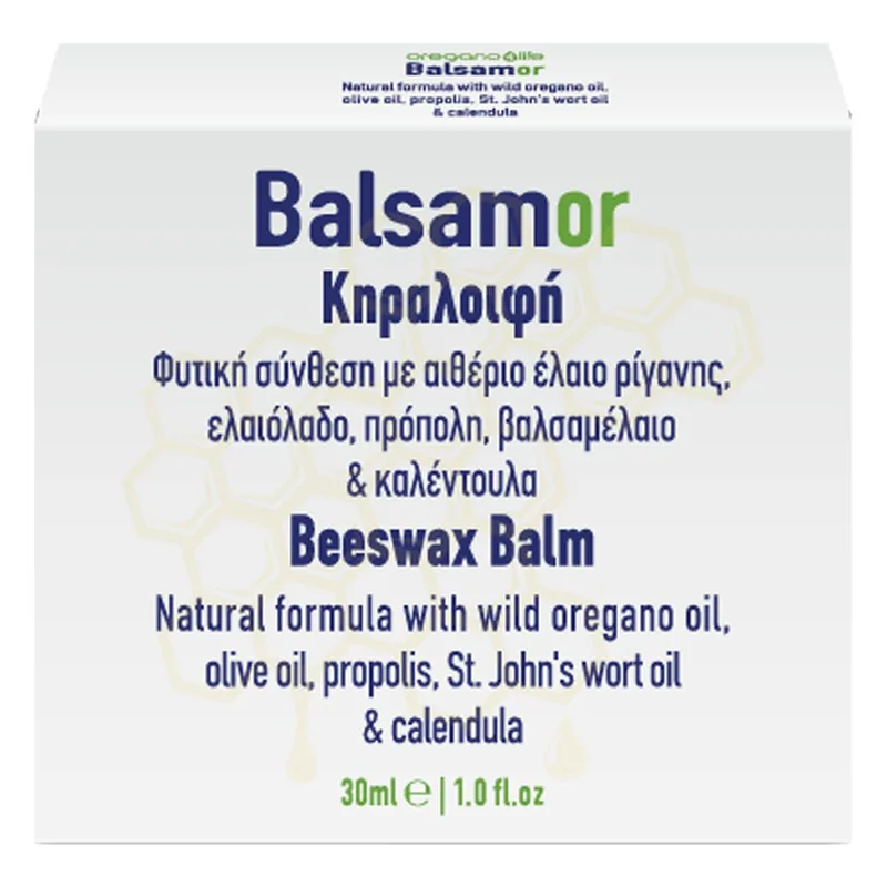 Oregano 4 Life Balsamor Beeswax Balm Κηραλοιφή με Εθαίριο Έλαιο Άγριας Ρίγανης 30ml
