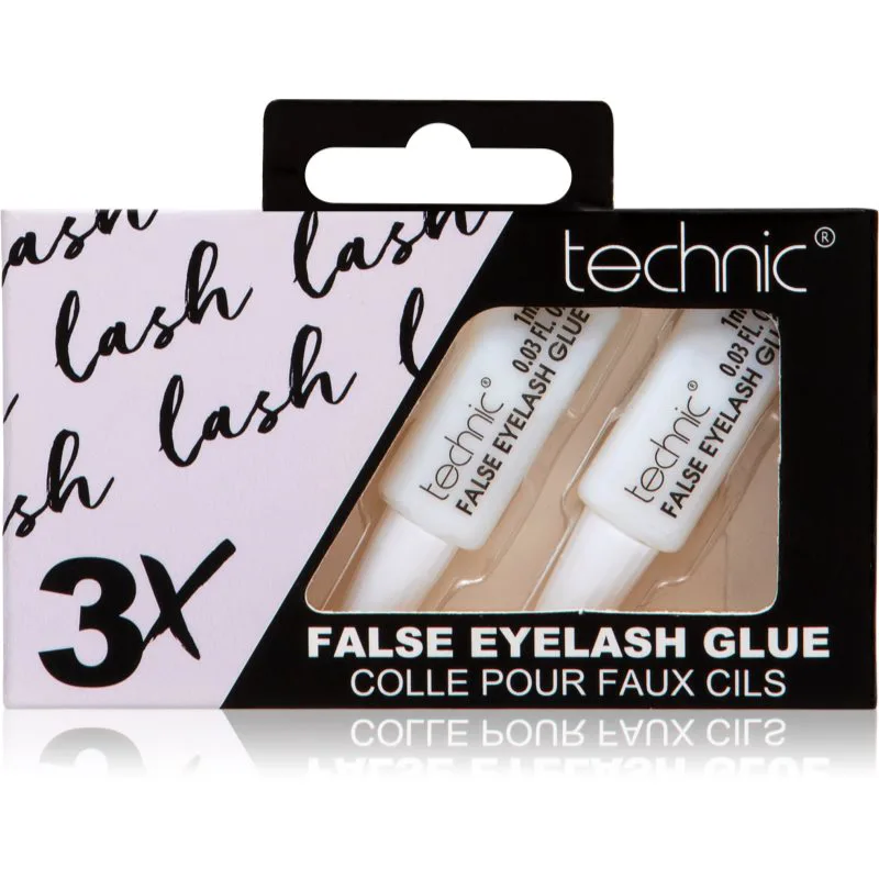 Technic Cosmetics False Eyelash Glue κόλλα για ψεύτικες βλεφαρίδες 3x1 ml