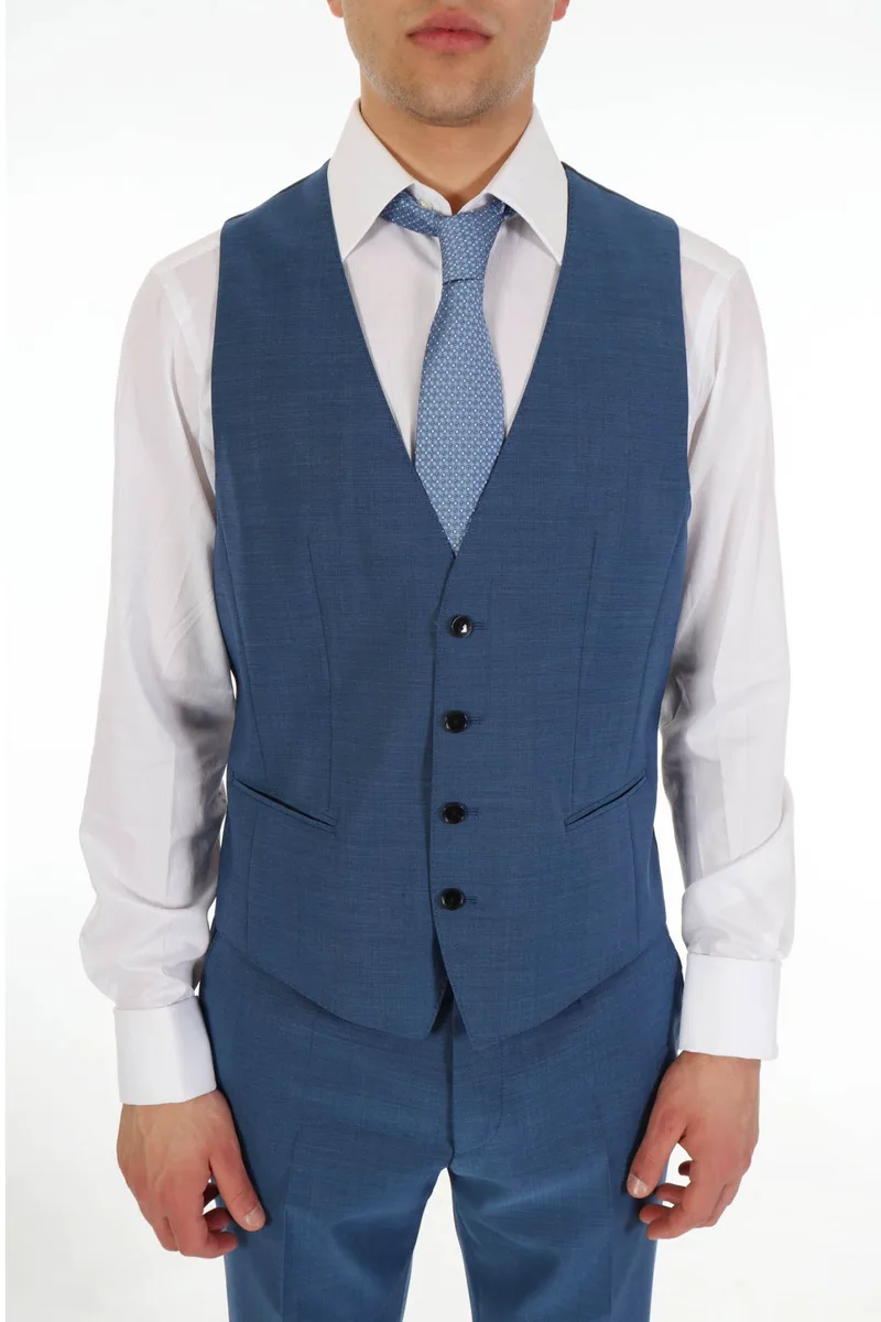 BOSS ΓΙΛΕΚΟ ΚΟΣΤΟΥΜΙΟΥ H-HUGE-VEST-MM-224 ΡΟΥΑ ΜΠΛΕ