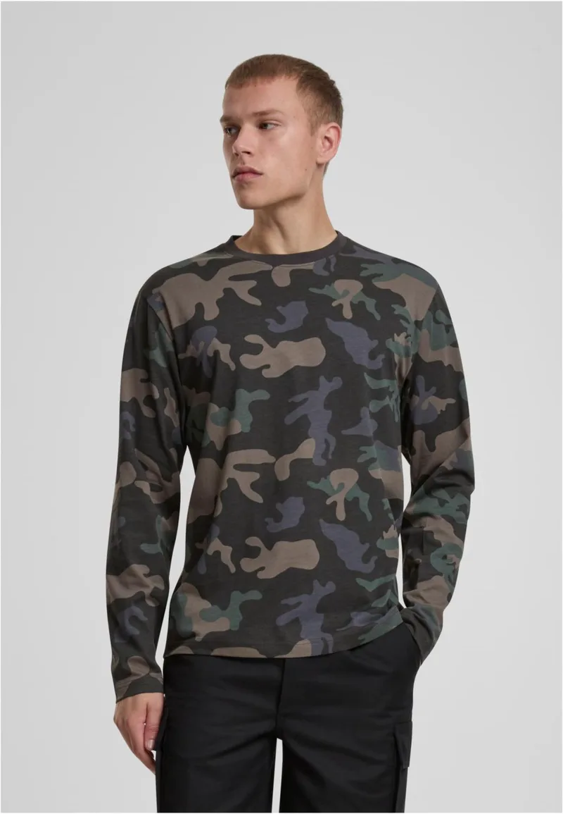 Premium long sleeve shirt Brandit BD4205-00707 darkcamo