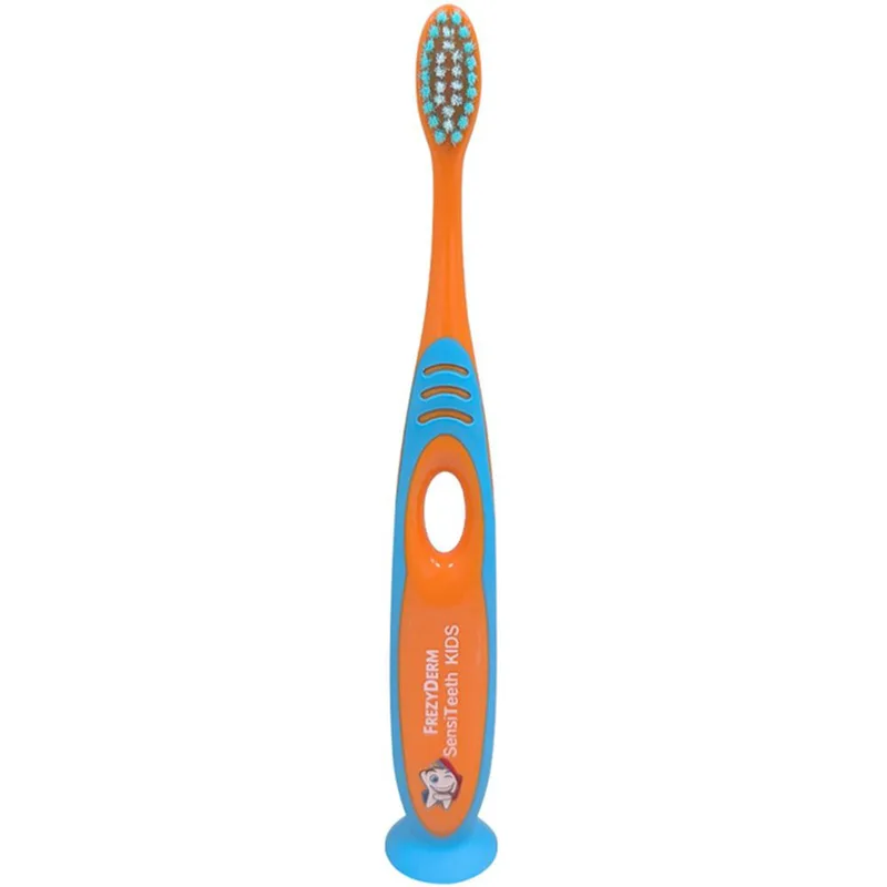 Frezyderm SensiTeeth Kids Toothbrush Soft Μαλακή Οδοντόβουρτσα για Παιδιά 1 Τεμάχιο - Πορτοκαλί / Γαλάζιο