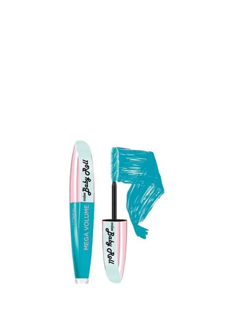 L'Oreal Paris & More - Mega Volume Miss Baby Roll Teal Blue