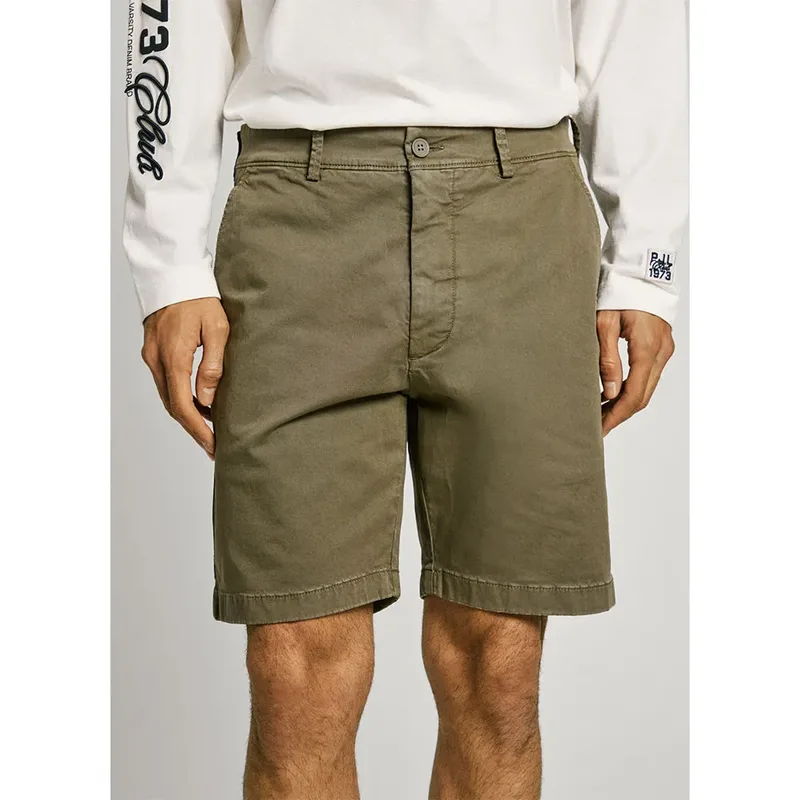 Pepe Jeans Ανδρική Βερμούδα Regular Chino Short PM801181-726 Χακί