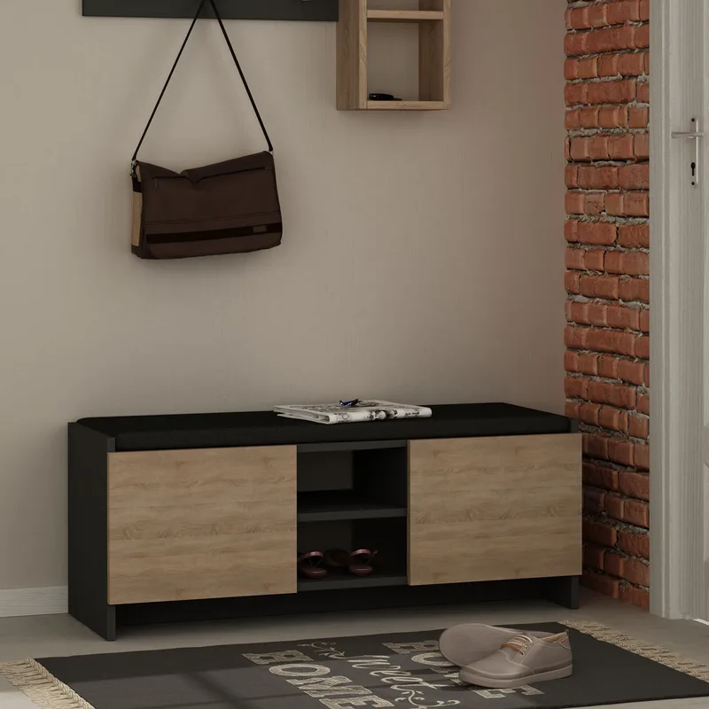 Παπουτσοθήκη Zulla - Anthracite, Sonomo 776Hms3907 (110x43x37)