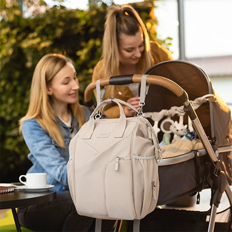 Τσάντα Αλλαξιέρα Backpack (40x27x19) BabyOno Μπεζ BN1649/02