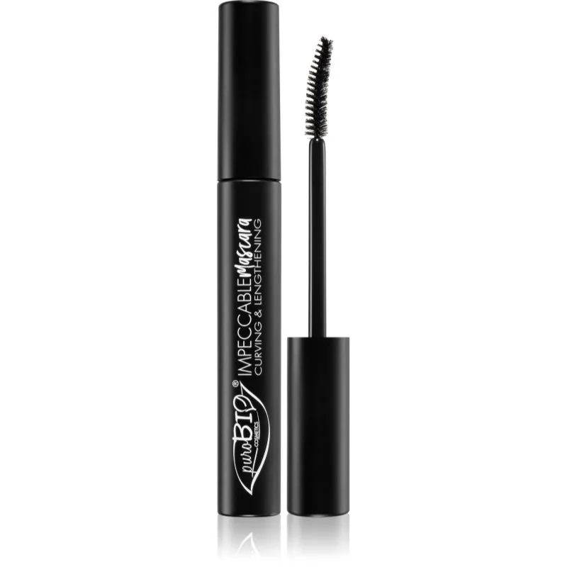 puroBIO Cosmetics Impeccable μάσκαρα για επιμήκυνση των βλεφαρίδων 7 μλ