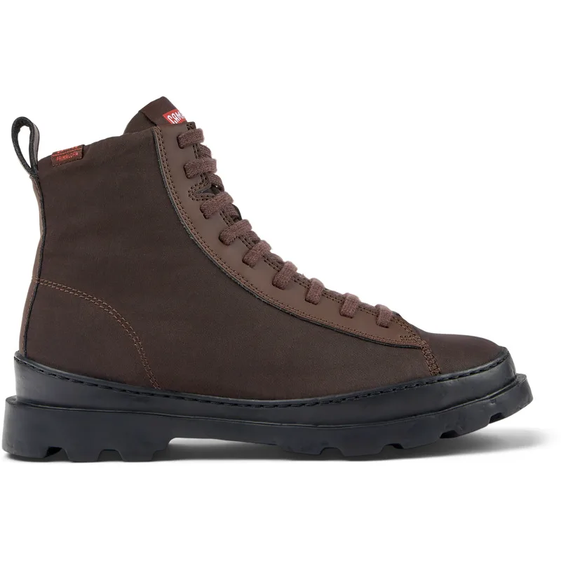 CAMPER Brutus PrimaLoft® - Μποτάκια Για Γυναικεία - Καφέ, Μέγεθος 35, Cotton fabric/Smooth leather