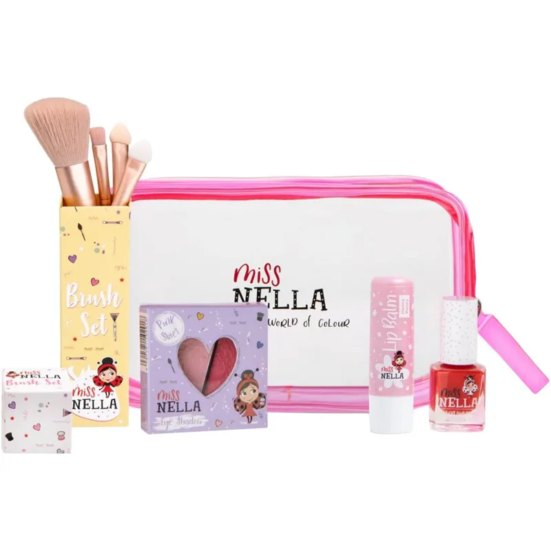 Miss Nella Promo Girly Ροζ Explore the World Set Παιχνιδιάρικη Συλλογή Μακιγιάζ που Εμπνέει Δημιουργικότητα & Φαντασία 1 Τεμάχιο