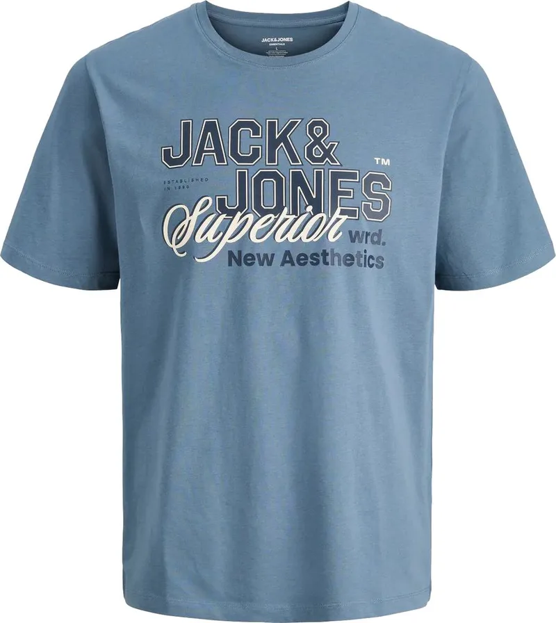 T-SHIRT JACK - JONES JJELOGO 12289236 ΜΠΛΕ (176CM)-(16 ΕΤΩΝ)