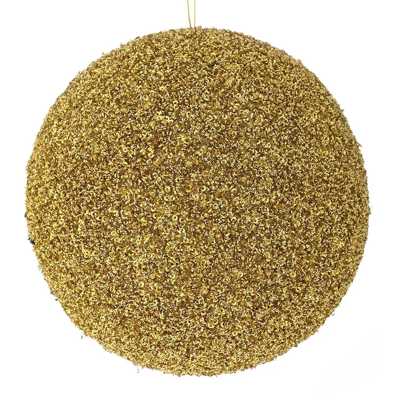 Χριστουγεννιάτικη Μπάλα Polyfoam Χρυσή Glitter 20εκ. iliadis 83541 (Σετ 2 Τεμάχια) (Χρώμα: Χρυσό , Υλικό: Foam) - Iliadis - il_83541
