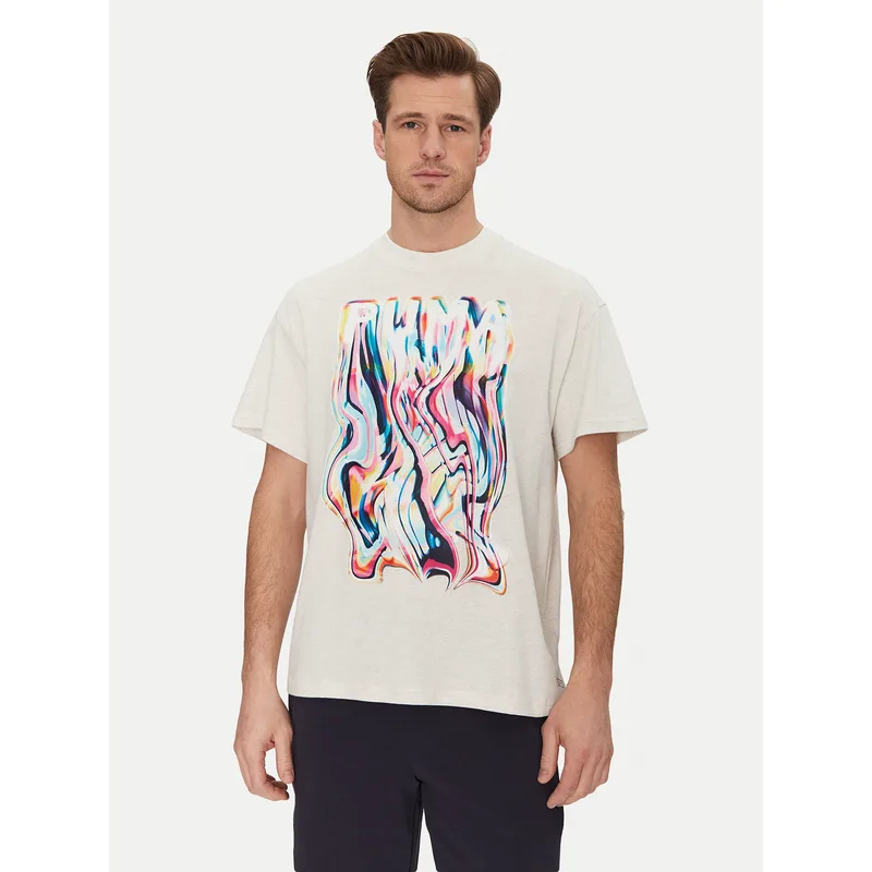 Puma T-Shirt Stewie Limitless 630527 Εκρού Relaxed Fit