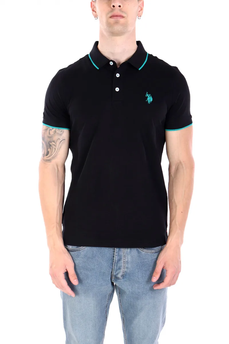 U.S. POLO ASSN. ΜΠΛΟΥΖΑ ΜΑΥΡΟ ΑΝΔΡΙΚΟ POLO