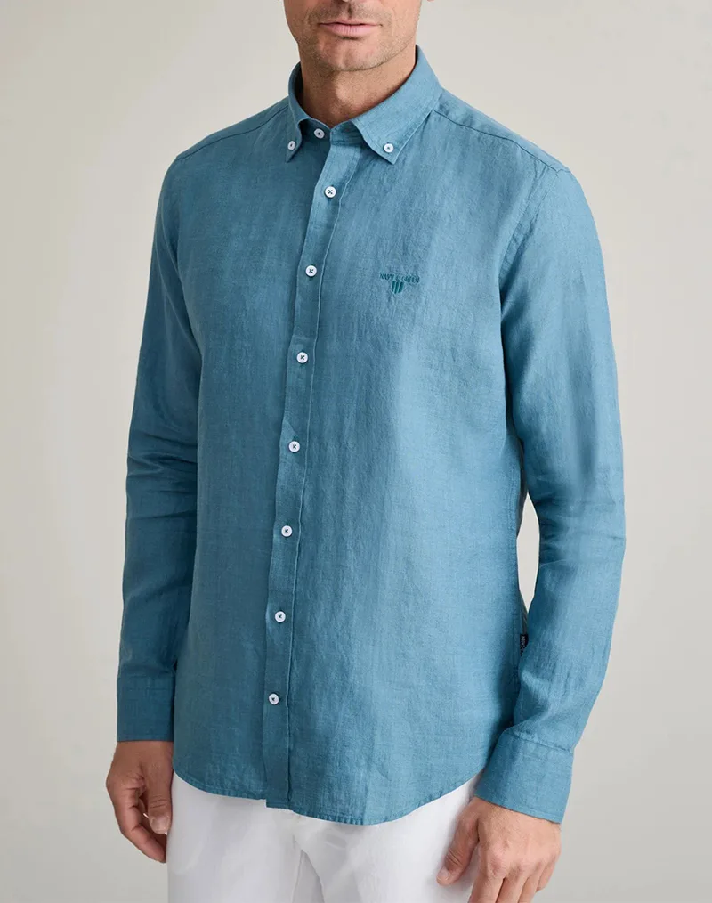 NAVY&GREEN ΠΟΥΚΑΜΙΣΟ COMFORT FIT 24NG.AD21/1B.1-OCEAN BLUE OceanBlue