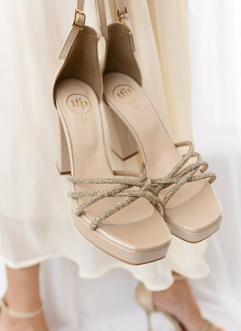 TFP Platform Sandals - 4080 - Μπεζ