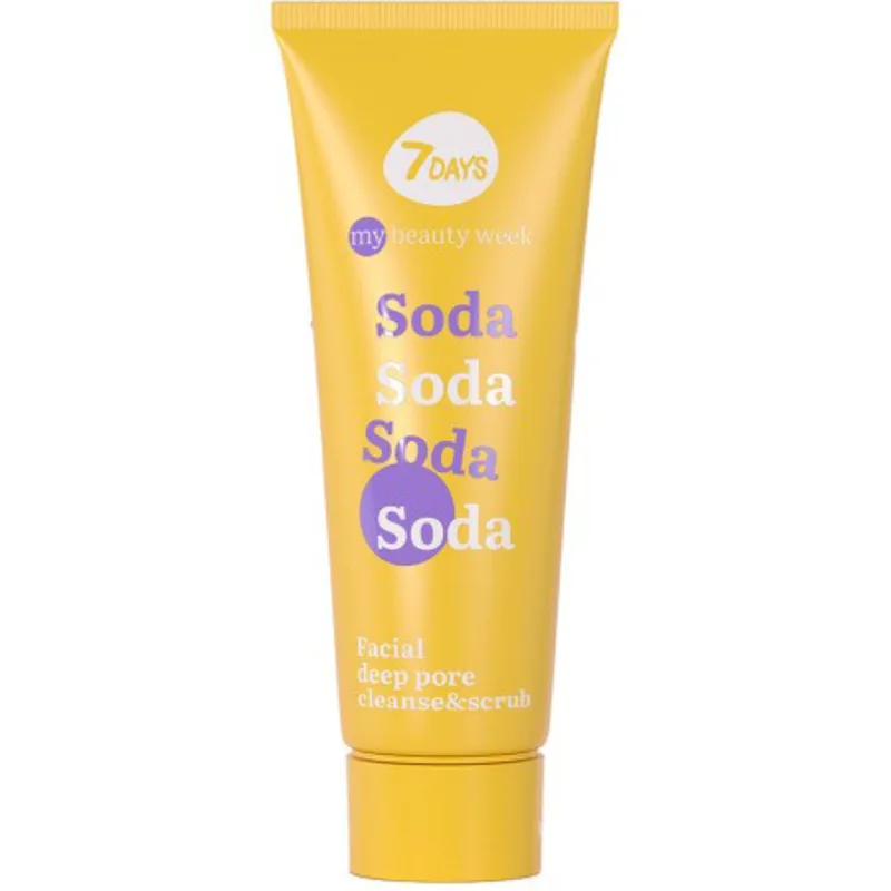 7DAYS My Beauty Week Soda Facial Deep Pore Cleanse Face Scrub Πιλινγκ Βαθύ Καθαρισμού Πόρων Προσώπου με Βιταμίνη C & Σόδα 80ml