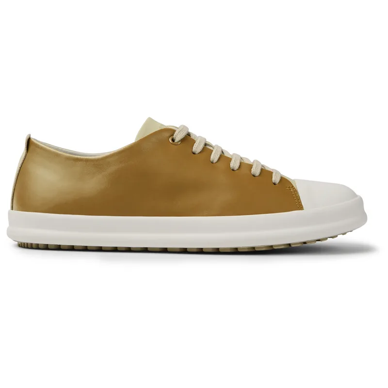 CAMPER Twins - Sneakers Για Ανδρικα - Μπεζ,Καφέ, Μέγεθος 39, Smooth leather