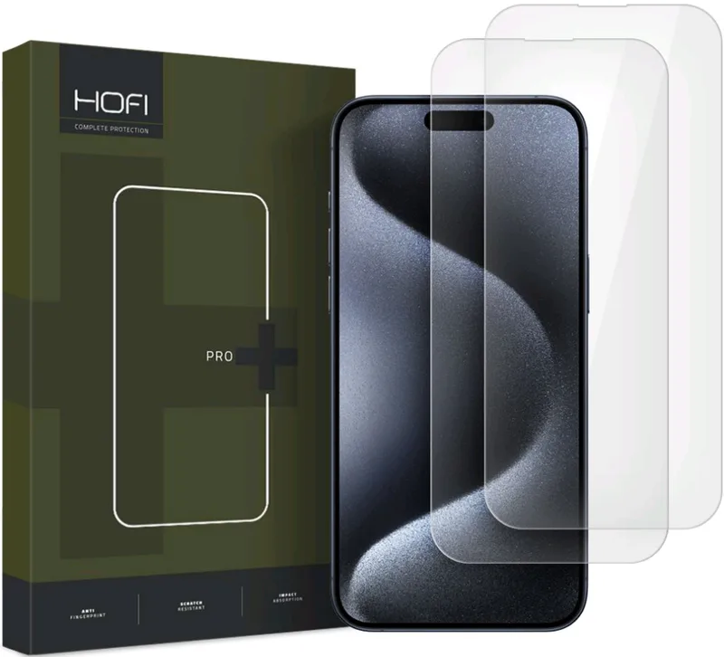 Αντιχαρακτικό Γυαλί Προστασίας Apple iPhone 16 - Hofi Premium Pro+ Tempered Glass Οθόνης - 2 Τεμάχια - Clear (5906302310784)
