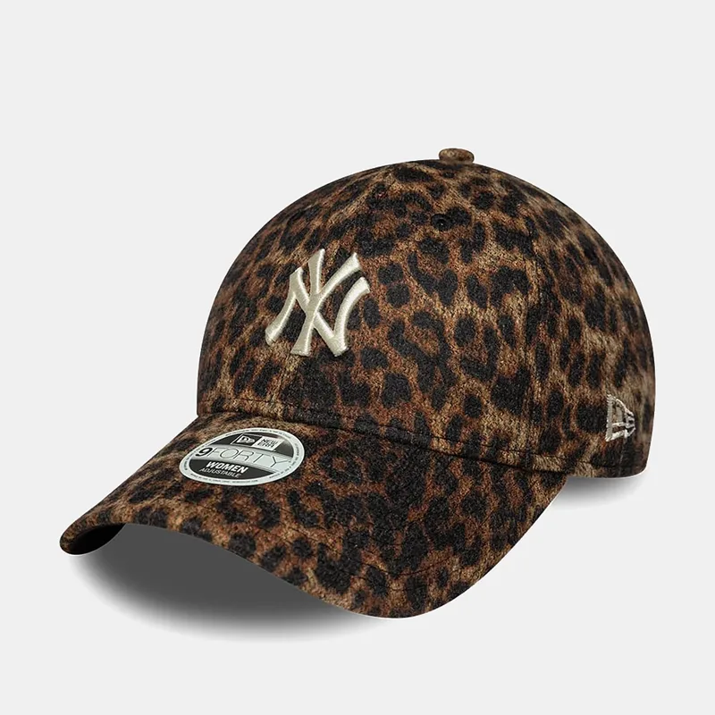 NEW ERA WOMEN'S NEW YORK YANKEES MLB COSY LEOPARD 9FORTY ADJUSTABLE CAP ΚΑΦΕ