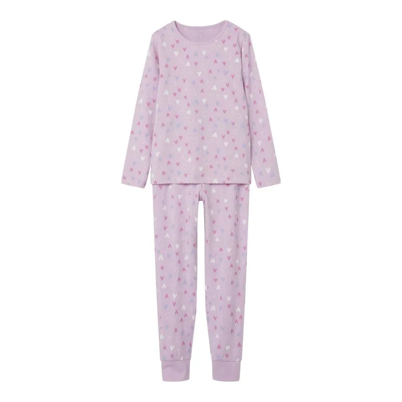 Πιτζάμα κορίτσι name it-13227048-Pink Lavender