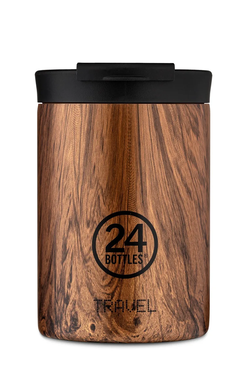 24bottles - Ισοθερμική κούπα Travel Tumbler Sequoia Wood 350ml