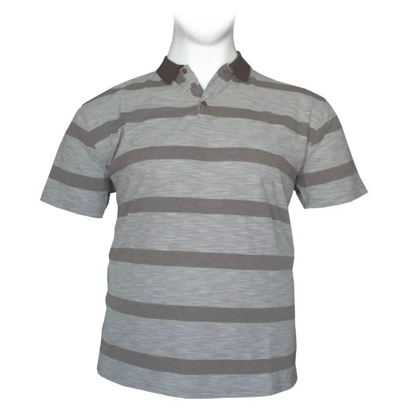 Polo pique melange με τσέπη by Leo Collection - Bison Μπεζ