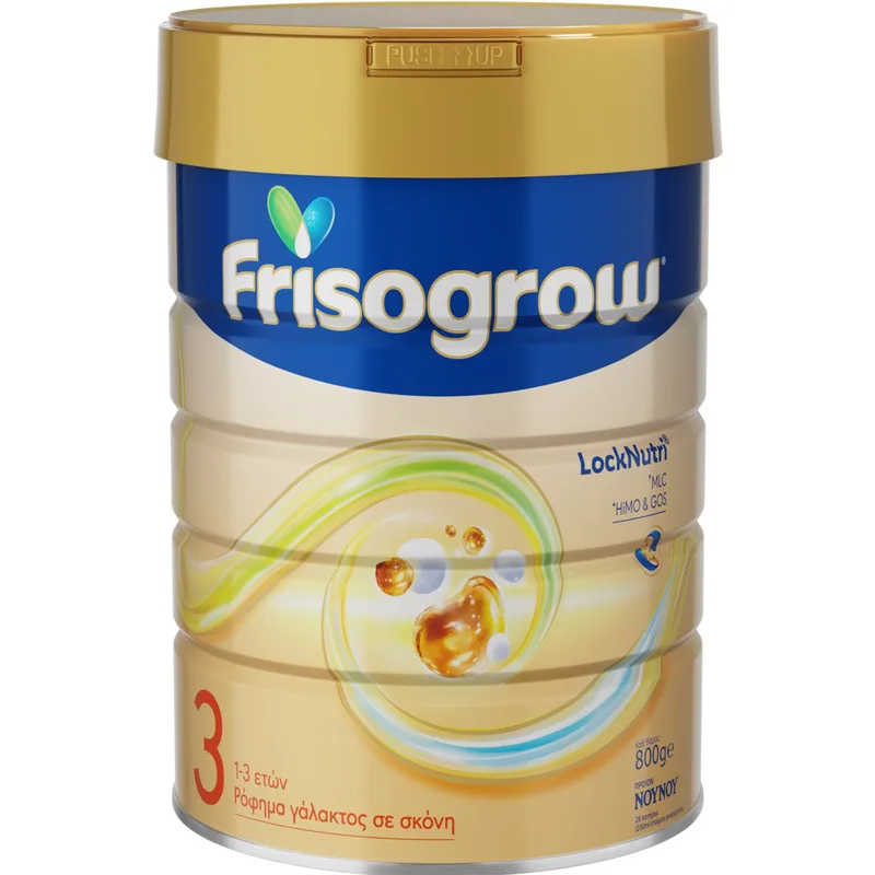 Frisogrow 3 MLC, GOS & HiMO 1-3 Years Ρόφημα Γάλακτος σε Σκόνη για Παιδιά από 1 Έως 3 Ετών με Ολιγοσακχαρίτες & Σύμπλεγμα Λιπιδίων 800g