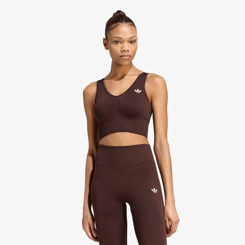 Σουτιέν adidas Essentials Seamless Bralette Aurora Coffee XS