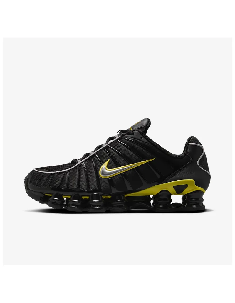 Nike Shox TL Black Dynamic Yellow Metallic Silver CN0151002 MBS