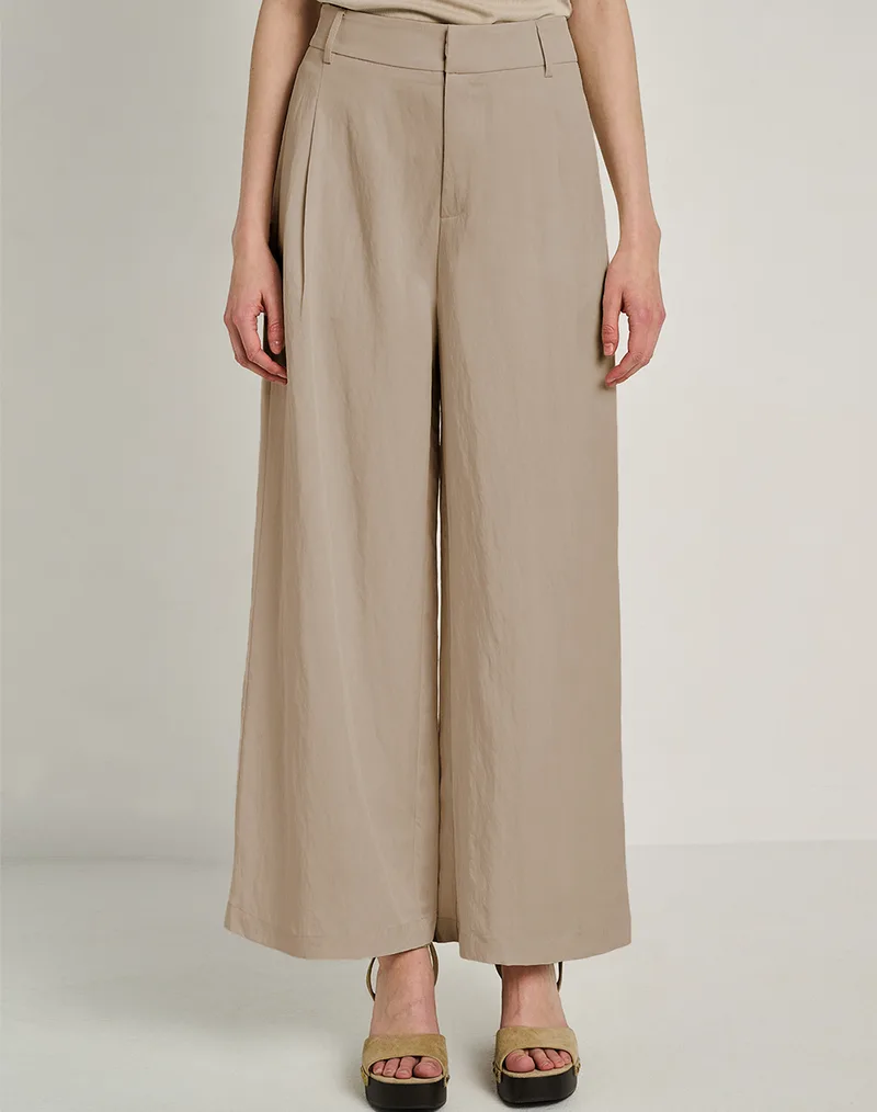 STAFF Sandy Highwaist Pant 95%Lyocell 5%Nylon 60-007.055-Ν0076 SandyBrown