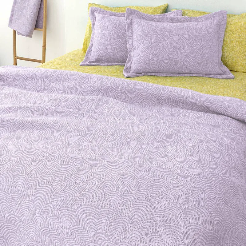 ΚΟΥΒΕΡΤΑ ΥΠΕΡΔΙΠΛΗ PALAMAIKI HOME MATELASSE ADEL LILAC (230X260CM)