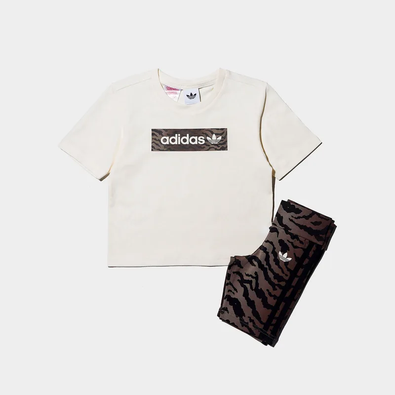 adidas Originals K Aop Cycling Short Tee Set (9000261554_92154)