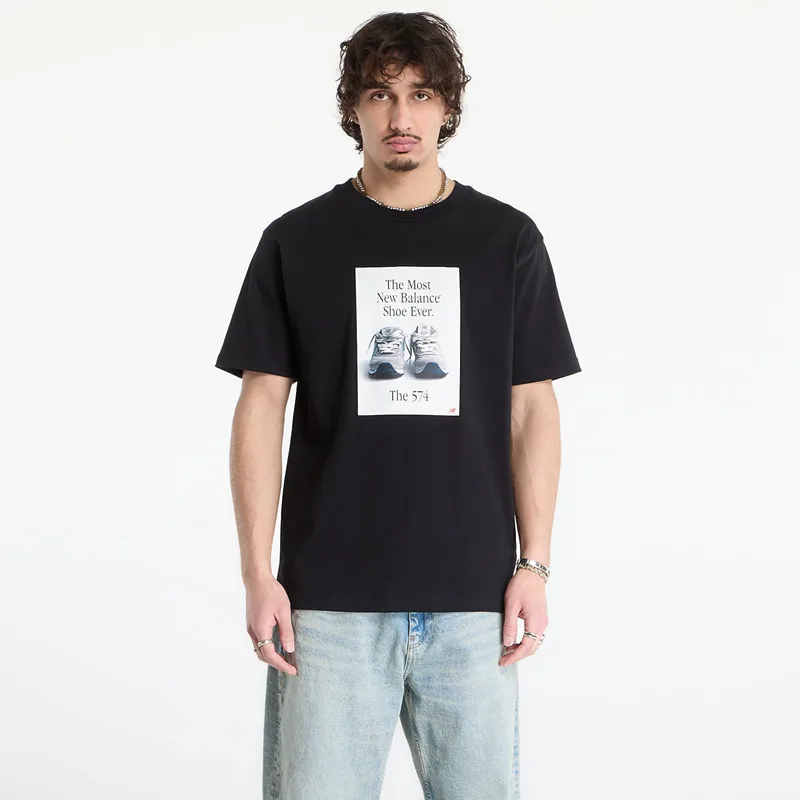 T-shirt New Balance 574 Ad T-Shirt Black M