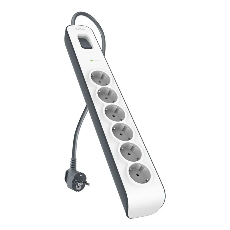 Belkin Surge Protector Power Strip with 6 Outlets and 2-Meter Power Cord BSV603vf2M-V2