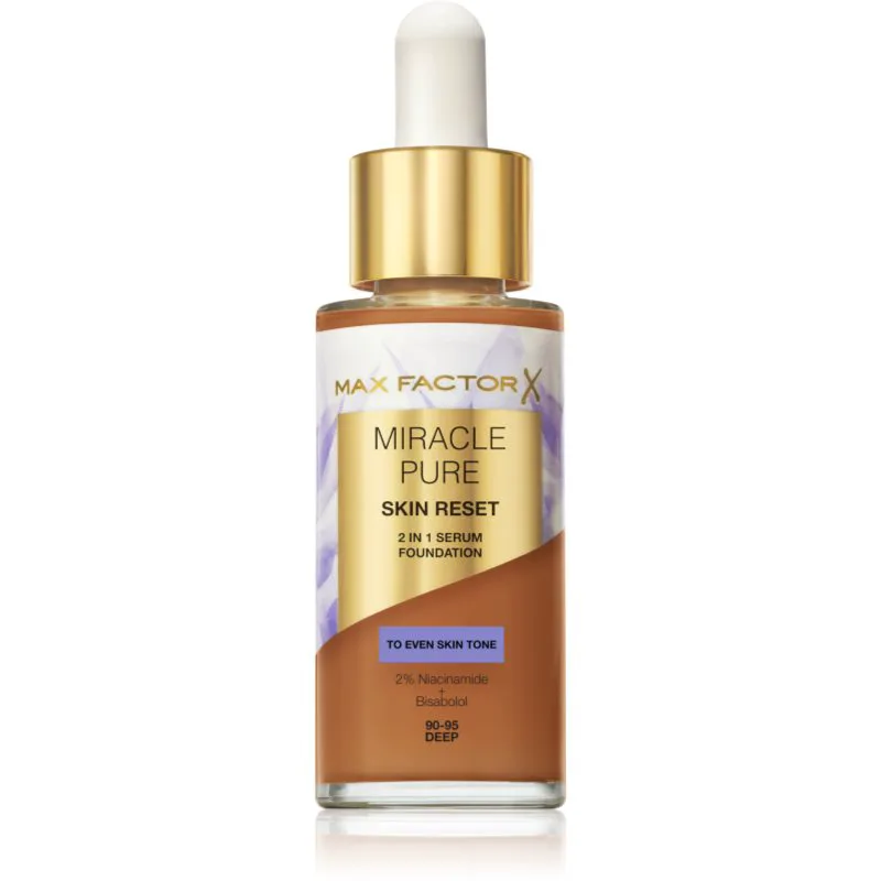 Max Factor Miracle Pure Foundation σε μορφή serum απόχρωση 90-95 Deep 30 ml
