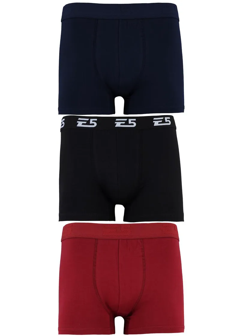 Boxer αντρικό εξωτερικό λάστιχο 3 pack. MULTI COLOUR