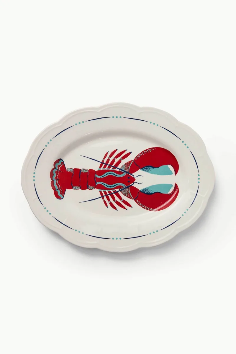 Coincasa κεραμικό πιάτο 10 cm "Voyage" - 006813602 Πολύχρωμο