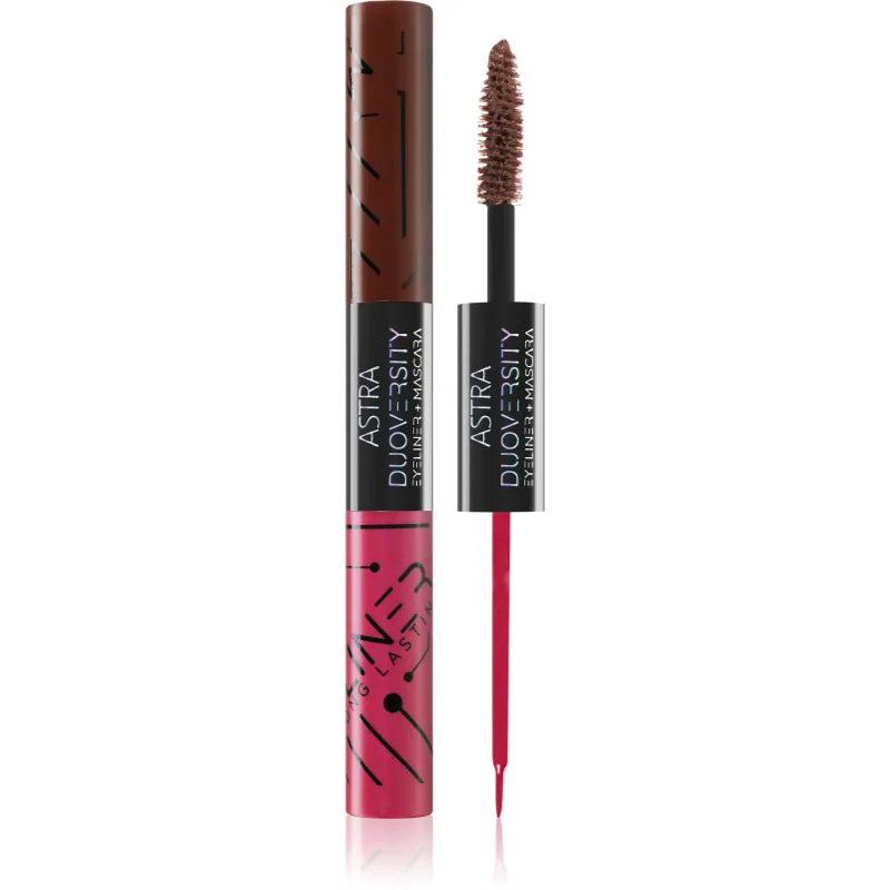Astra Make-up Duoversity μάσκαρα και λάϊνερ ματιών 2 σε 1 απόχρωση 06 Cyber Barrio 2x3,5 ml