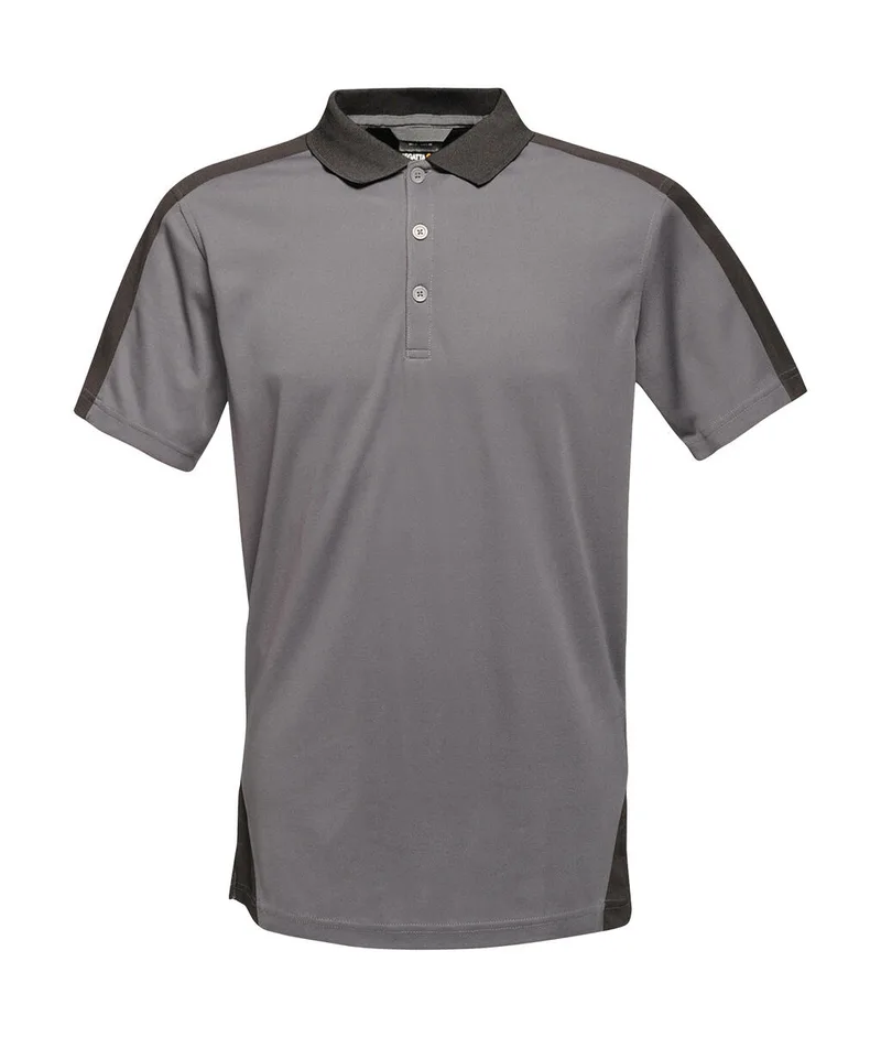 Contrast Coolweave Polo Regatta Professional TRS174 Seal Grey/Black
