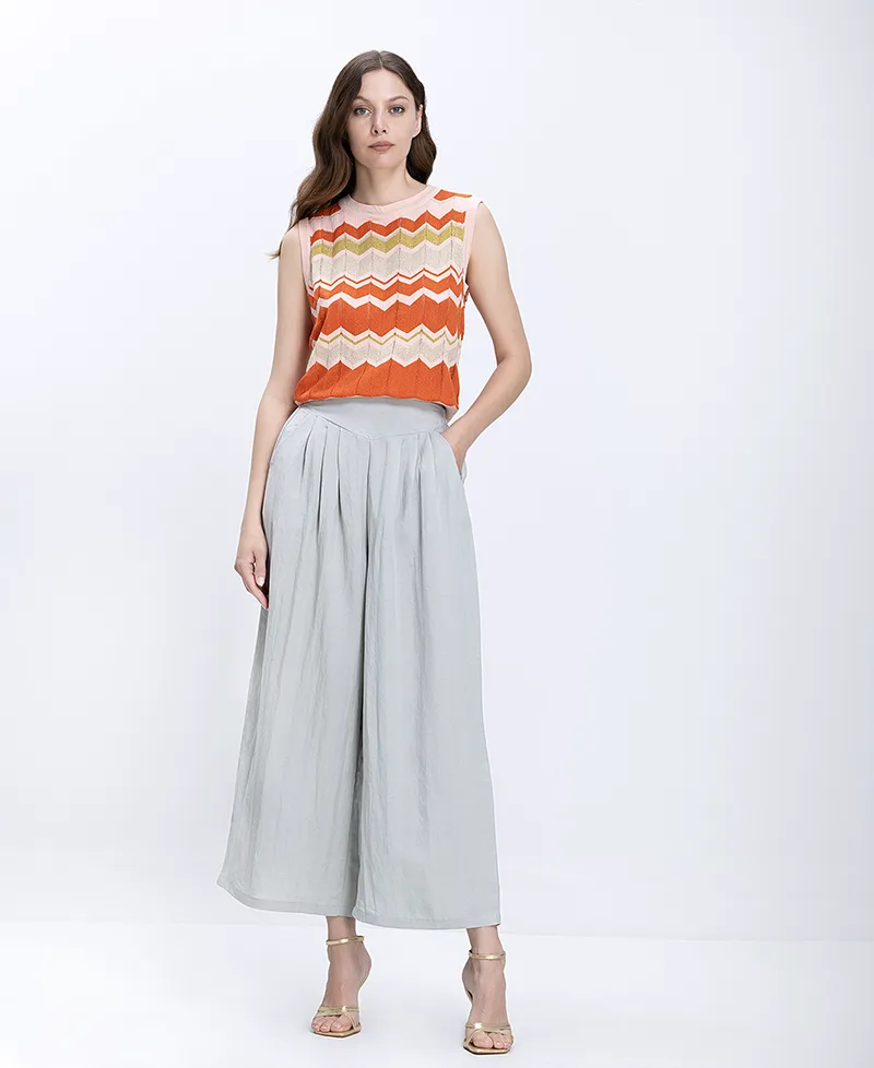 Luna Llena Γυναικείο Παντελόνι Culotte Wide Leg