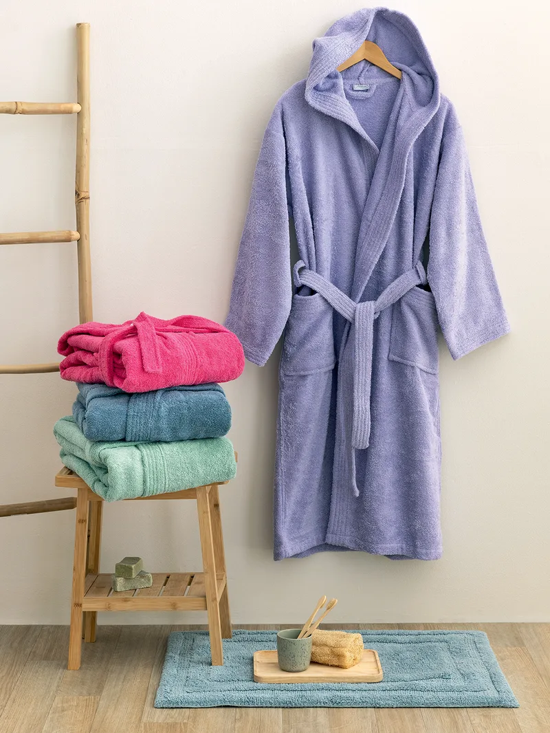 Μπουρνούζι με Κουκούλα Kids Bath JUNIOR LAVANDER 12-14 Palamaiki