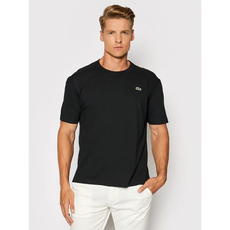 Lacoste T-Shirt TH7618 Μαύρο Regular Fit