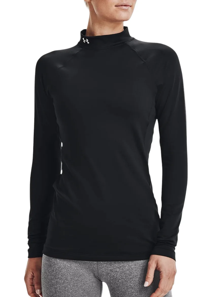 Μπλούζα Μακρυμάνικη Under Armour Authentics Mockneck 1368702-001 Γυναικείο