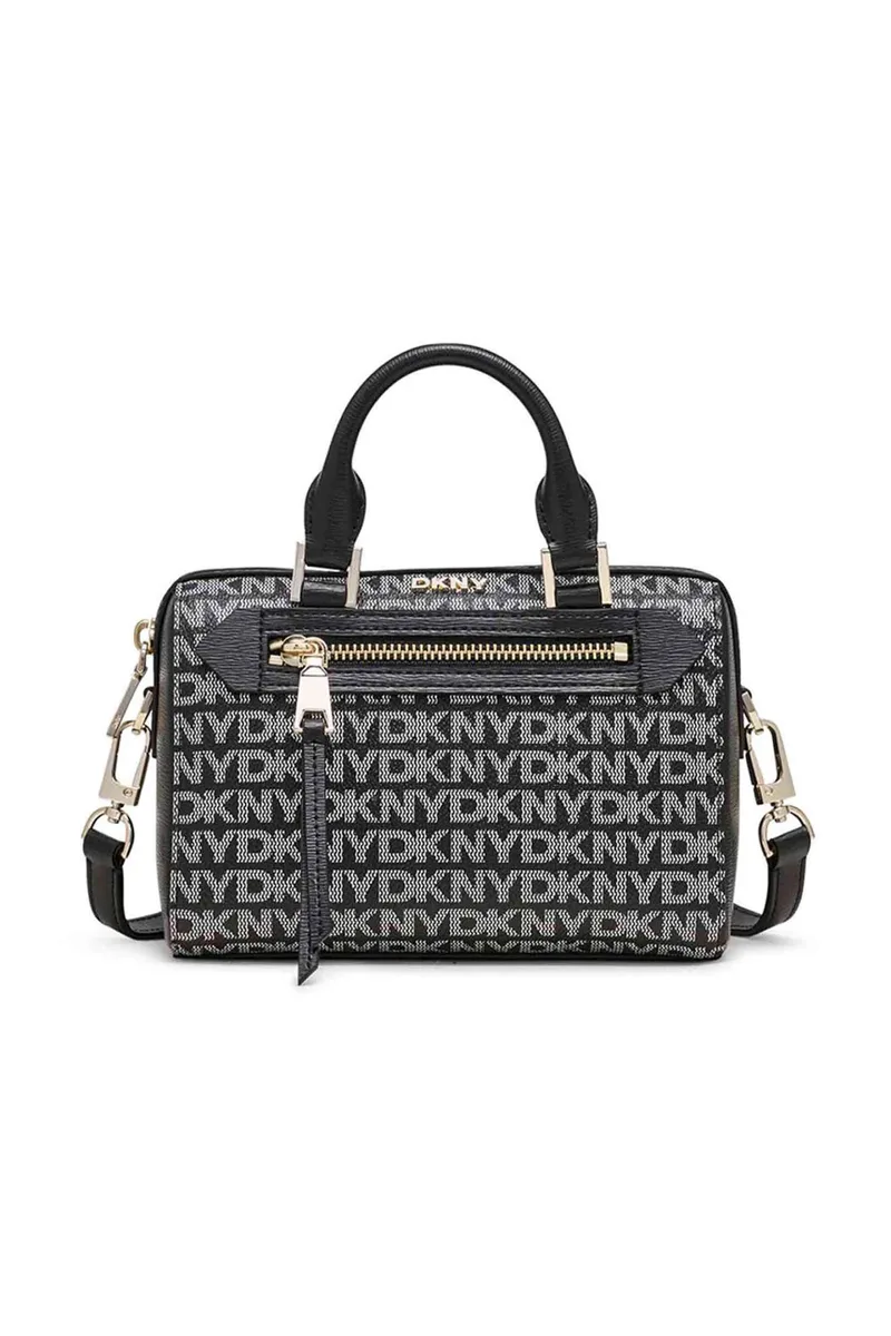 DKNY γυναικεία τσάντα crossbody με all-over logo "Bryant" - R42DYE19 Μαύρο