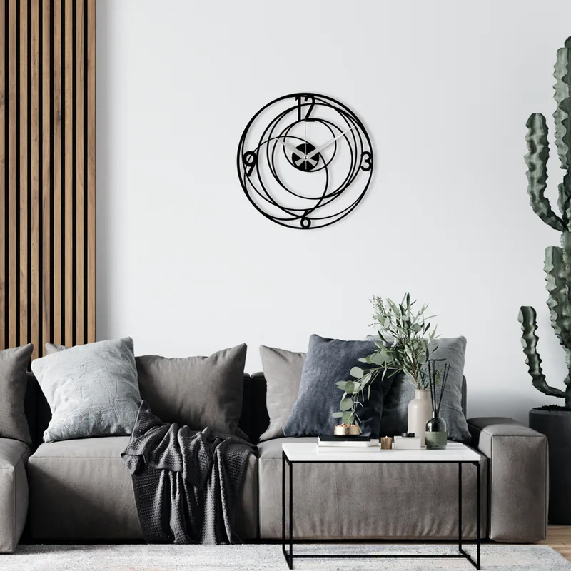 Μεταλλικό Διακοσμητικό Ρολόι Τοίχου Enzoclock - S027 279Enz1427 48x48 cm
