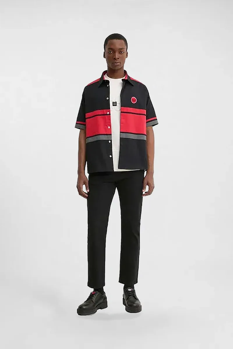 Hugo Boss ανδρικό παντελόνι chino Slim Fit "David251D" - 50530886 Μαύρο